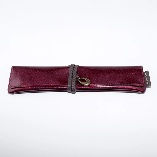 Po800Br Single Portable Case Enameled - Bordeaux Red [HC1396]