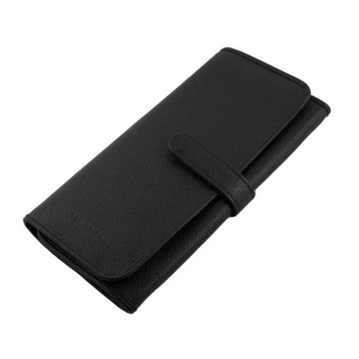 Genuine Leather Tri-fold Brush Case [HC1420]